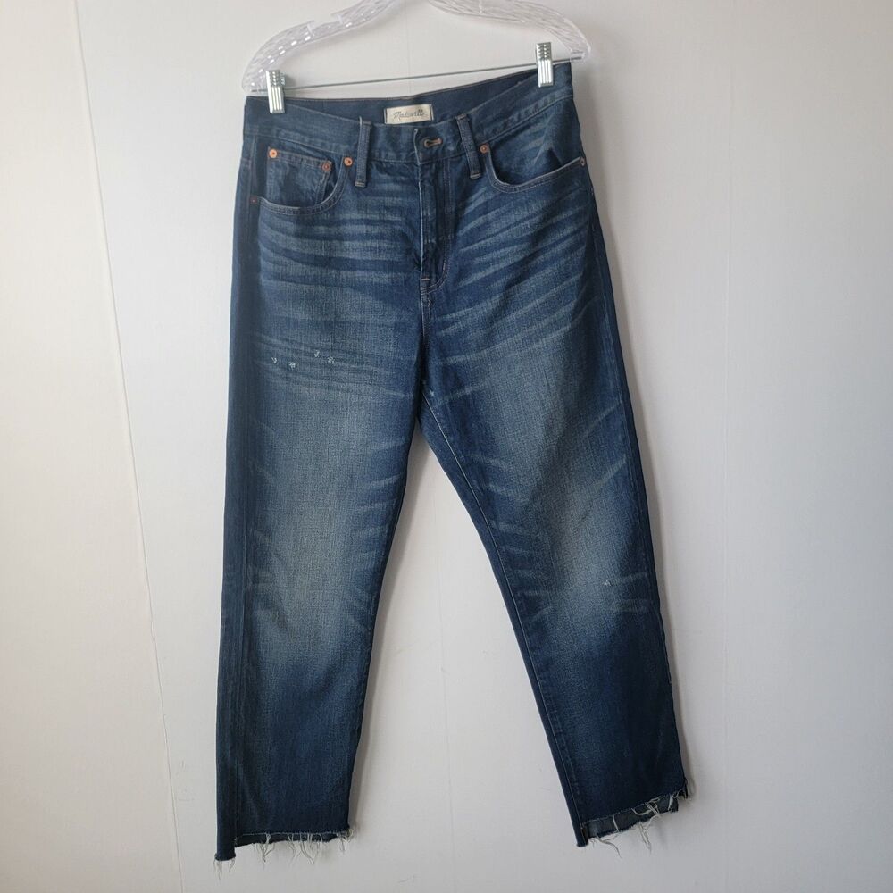 Madewell women's The Perfect Vintage Jeans size 30 Distressed Frayed Hem